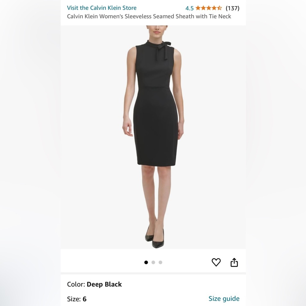 Calvin Klein black dress